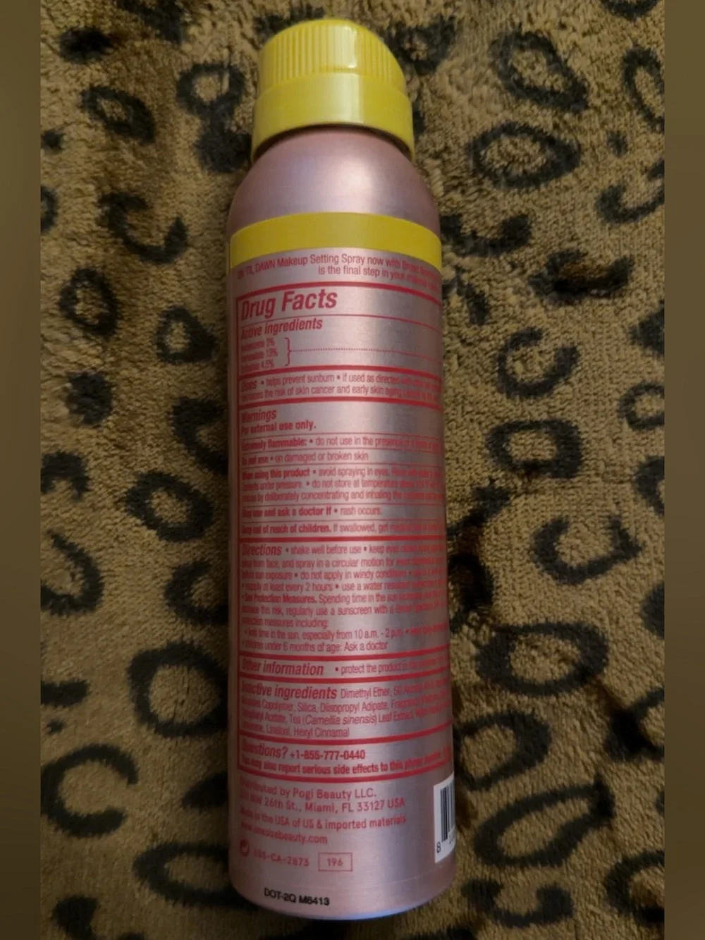 ONE/SIZE On 'Til Dawn Mattifying Sunscreen Makeup Setting Spray SPF 28